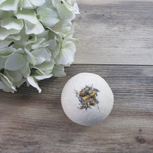 Load image into Gallery viewer, Lavender and Chamomile low fragrance bath bomb
