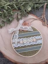Load image into Gallery viewer, Fabric hoop ornaments
