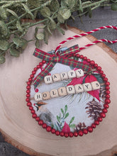 Load image into Gallery viewer, Fabric hoop ornaments
