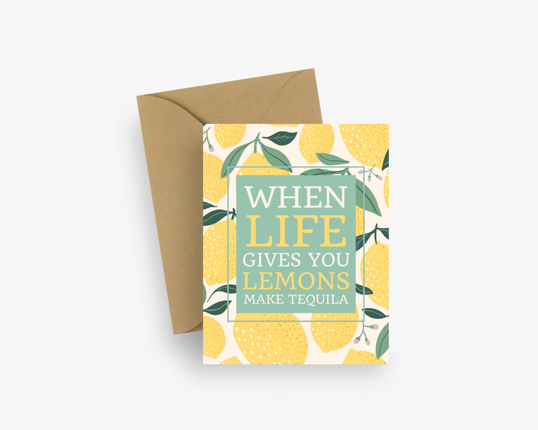 Design Sprinkles - Life Gives You Lemons Funny Greeting Card