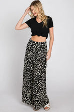 Load image into Gallery viewer, JADE BY JANE - DALMATION PRINT WIDE LEG PANTS
