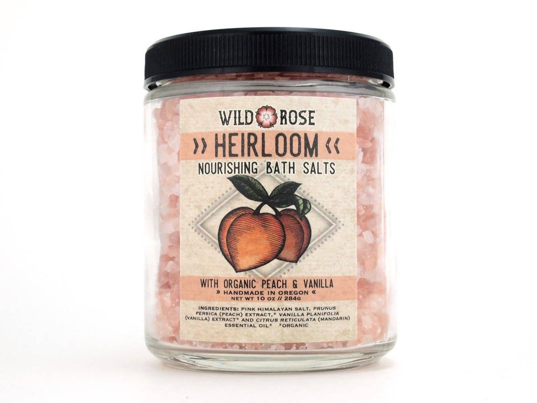 Wild Rose Herbs - 10oz Heirloom Bath Salt Jar