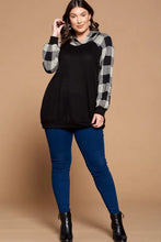 Load image into Gallery viewer, Emerald Collection - Brush Casual Buffalo Plaid Hoodie
