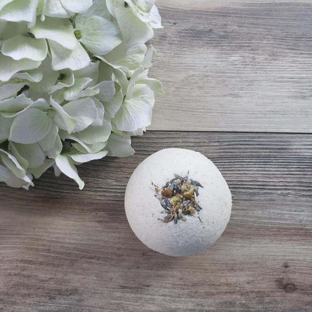 Lavender and Chamomile low fragrance bath bomb