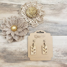 Load image into Gallery viewer, Bamboo leaf cut out earrings
