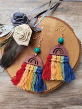 Load image into Gallery viewer, Rainbow Pride earrings
