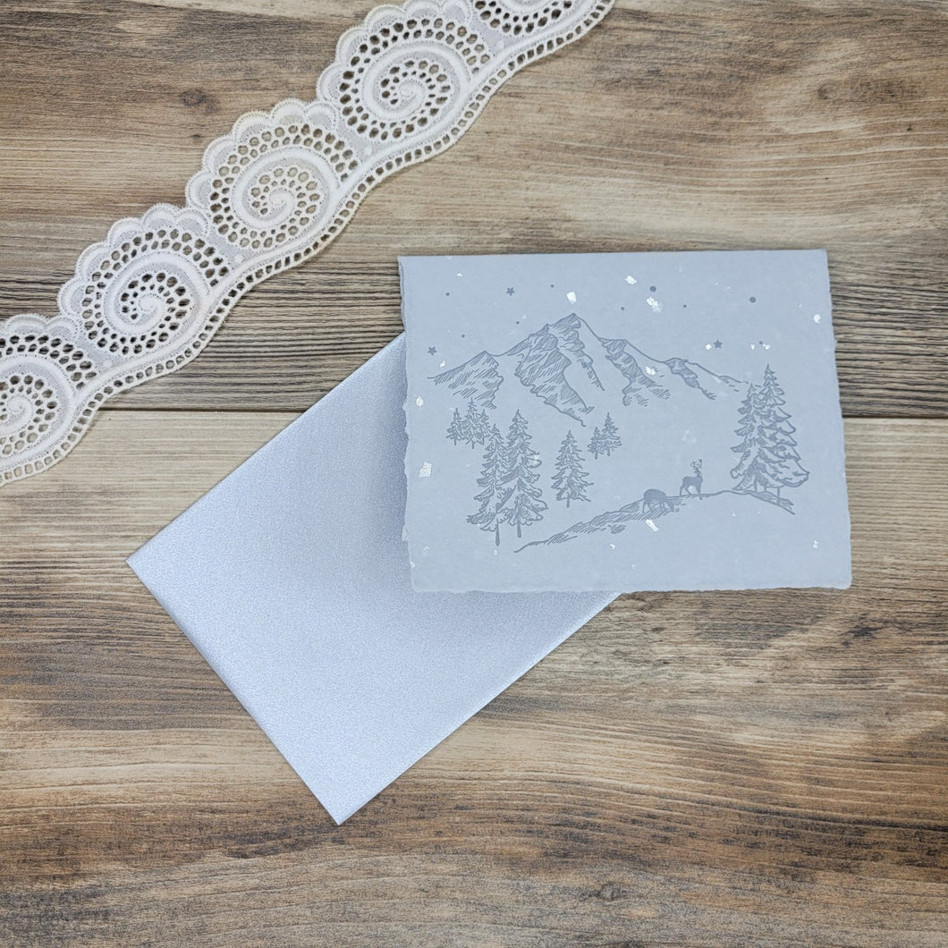 Winter Deer card by Twin Ravens Press