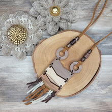 Load image into Gallery viewer, Wood Chevron necklace
