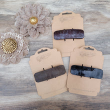 Load image into Gallery viewer, Large leather barrettes
