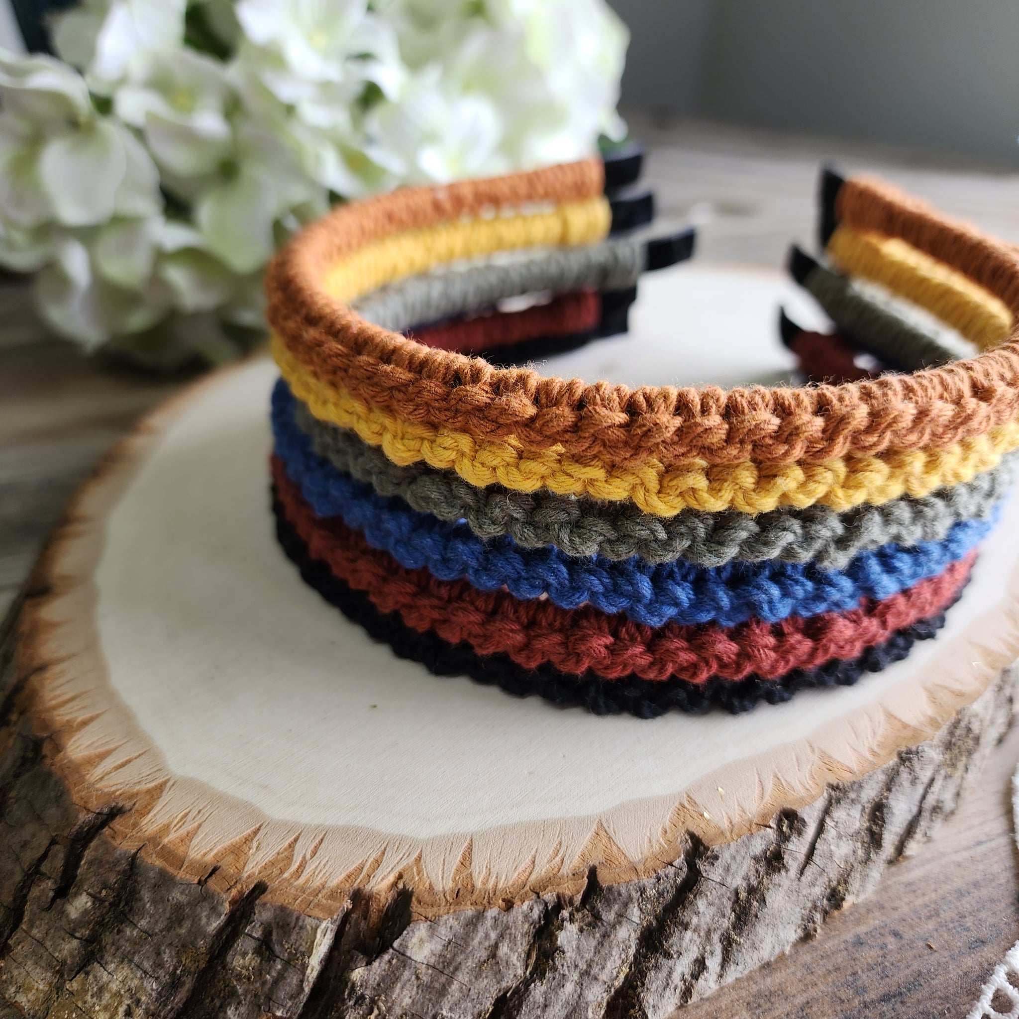 Small Macrame headband 10 colors available Gone Rogue Boutique