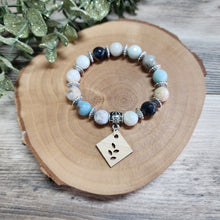 Load image into Gallery viewer, Amazonite bracelet with bamboo charm
