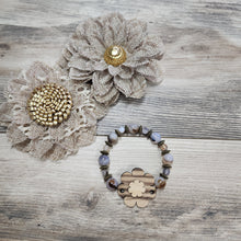 Load image into Gallery viewer, Zebrawood and Montana Agate bracelet
