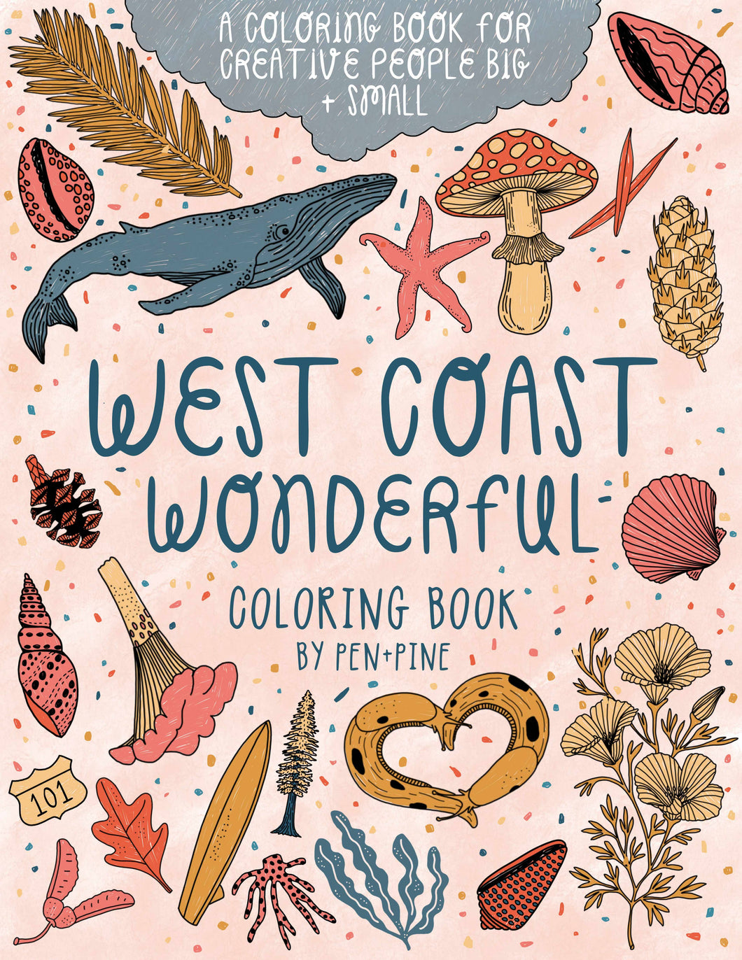 Pen+Pine - West Coast Wonderful Coloring Book