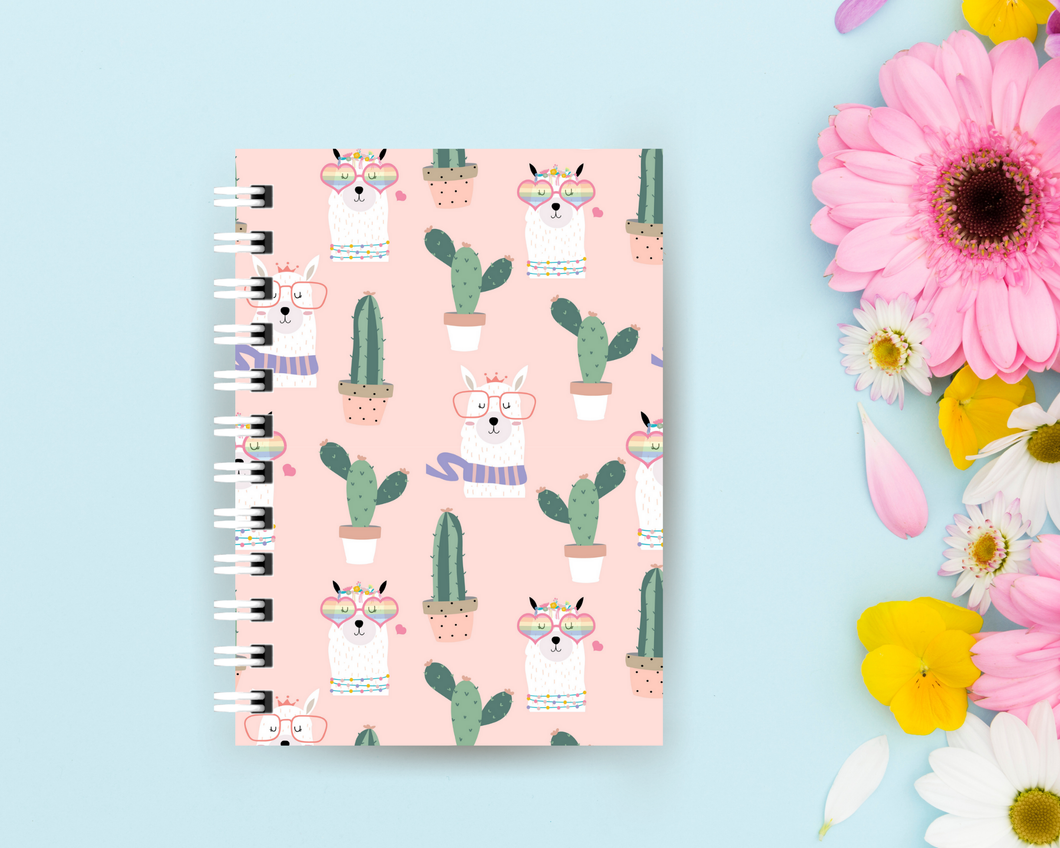 Pink Llama Pocket Notebook Journal