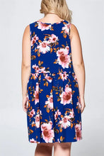 Load image into Gallery viewer, Emerald Collection - Floral Sleeveless Babydoll Dress
