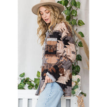 Load image into Gallery viewer, Lovely J - Aztec Striped Oversized Button Down Shirt
