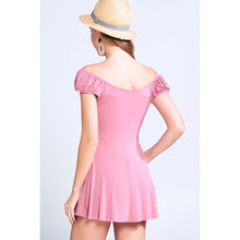 Load image into Gallery viewer, Emerald Collection - Off Shoulder Button Tunic Top

