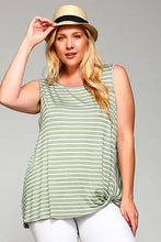 Load image into Gallery viewer, Emerald Collection - Sleeveless Side Twist Tunic Top
