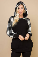 Load image into Gallery viewer, Emerald Collection - Brush Casual Buffalo Plaid Hoodie
