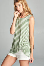 Load image into Gallery viewer, Emerald Collection - Sleeveless Side Twist Tunic Top

