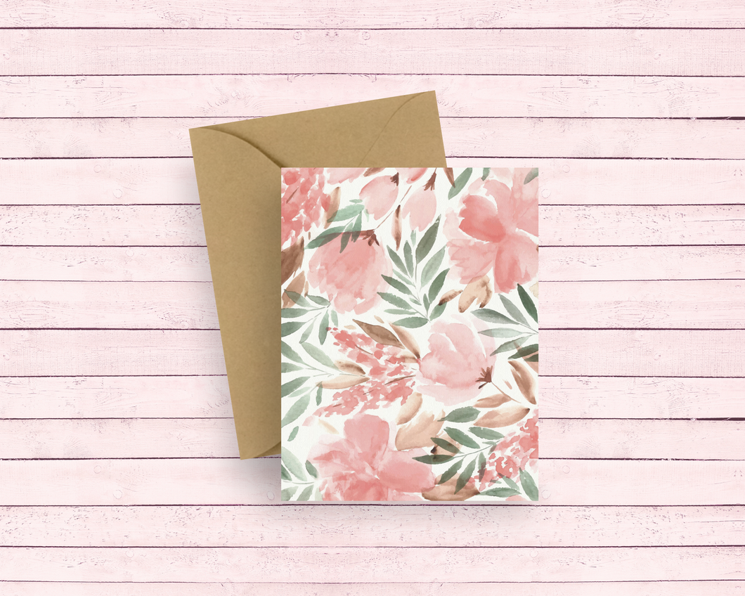 Design Sprinkles - Watercolor Floral Greeting Card