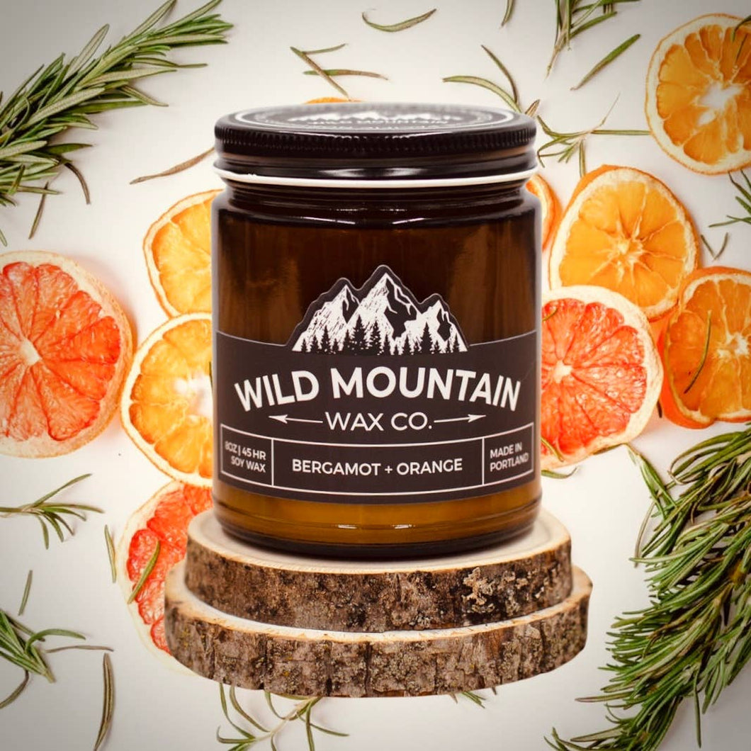Wild Mountain Wax Co. - Bergamot + Orange | 8oz Soy Candle