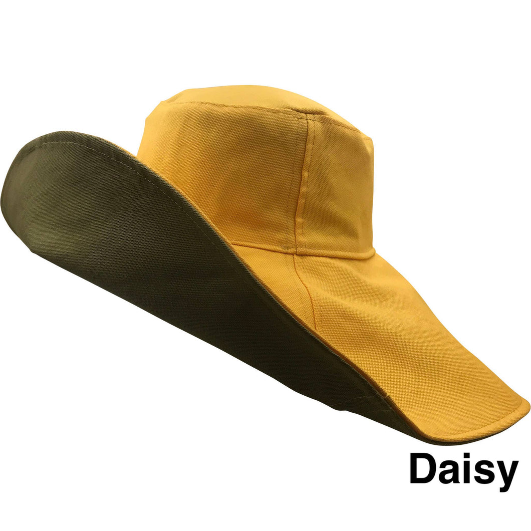Hats for Healing/ Flipside Hats Adult Eco Eclipse Sunhat in Yellow/ Olive