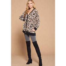 Load image into Gallery viewer, Emerald Collection - Animal Mir Brush Button Cardigan
