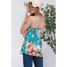 Load image into Gallery viewer, Celeste Clothing - FLORAL SLEEVELESS EMPIRE TOP
