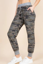 Load image into Gallery viewer, Emerald Collection - Army Camo French Terry Joggers
