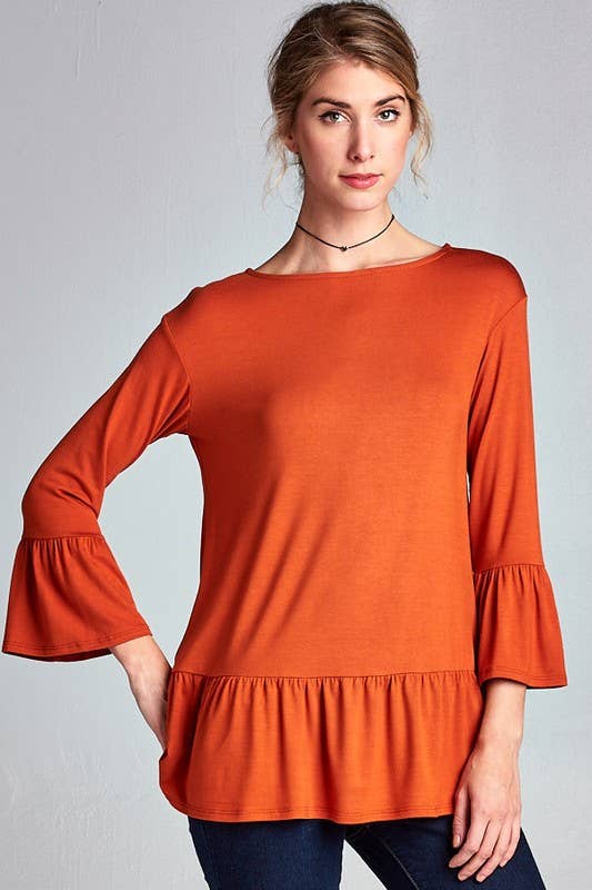Emerald Collection -Solid Jersey Tunic Top
