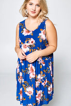 Load image into Gallery viewer, Emerald Collection - Floral Sleeveless Babydoll Dress
