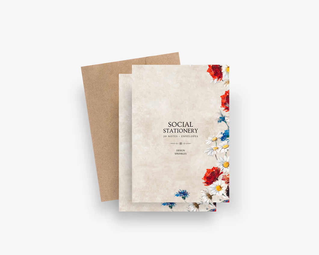 Design Sprinkles - Fall Floral Stationery Set | Invitations