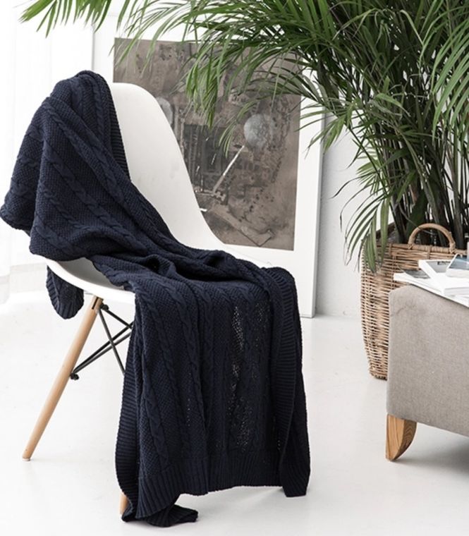 Gia Roma Throw Blankets | Assorted Sweater Like Blankets | Handmade USA Blanket | Woven | Plant Fiber & Cotton