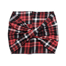 Load image into Gallery viewer, Crunchy Love Co. Red Plaid Wide Women&#39;s Headband
