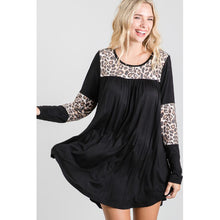 Load image into Gallery viewer, Jade by Jane- Leopard Print Color Block Top
