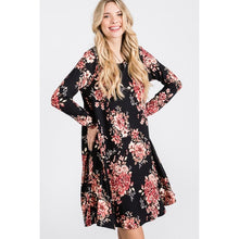 Load image into Gallery viewer, Jade by Jane- Long Sleeve Floral Print Dress
