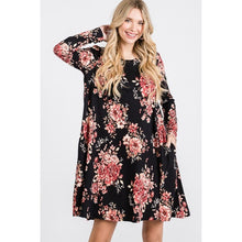 Load image into Gallery viewer, Jade by Jane- Long Sleeve Floral Print Dress
