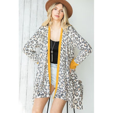 Load image into Gallery viewer, Jade by Jane- Animal Print Shark Bite Jacket
